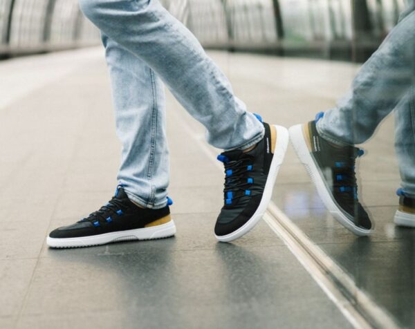 Barefoot Sneakers Barebarics Revive - Black & White - Image 2