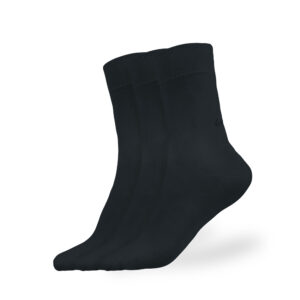 Barefoot Socks - Crew - Essentials - Black - 3 pack