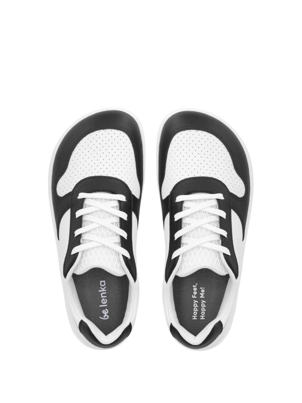 Kids barefoot sneakers Be Lenka Scoot Junior - White & Black - Image 4