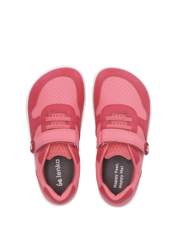 Kids barefoot sneakers Be Lenka Scoot Kids - Light & Dark Pink - Image 4
