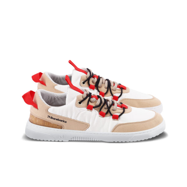 Barefoot Sneakers Barebarics Revive - Beige & White - Image 12