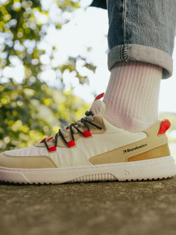 Barefoot Sneakers Barebarics Revive - Beige & White - Image 5