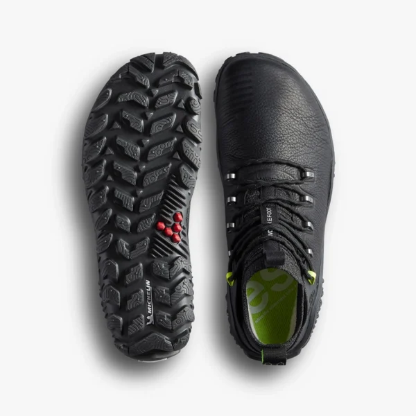 Barefoot Sneakers Vivobarefoot Magna Forest ESC Obsidian/lime leather Womens (Basa Pėda Barefoot fizinė parduotuvė) - Image 2