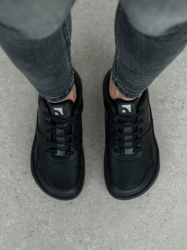 Barefoot Sneakers Barebarics Zing - All Black - Leather - Image 12