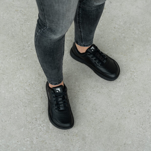 Barefoot Sneakers Barebarics Zing - All Black - Leather - Image 9
