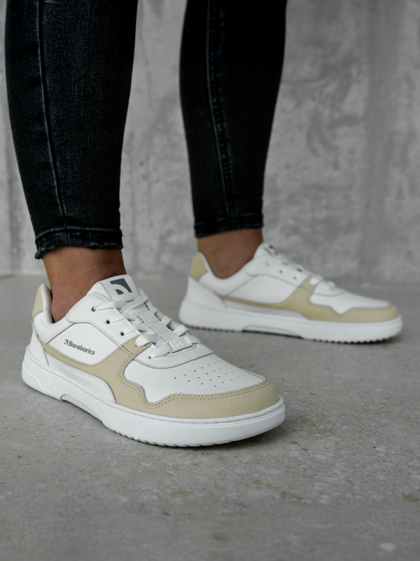 Barefoot Sneakers Barebarics Zing - White & Cream - Image 5