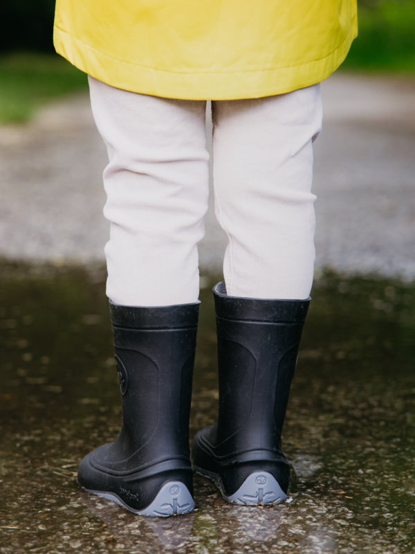 Kids Barefoot Rain Boots Be Lenka Pudds - Black - Image 4