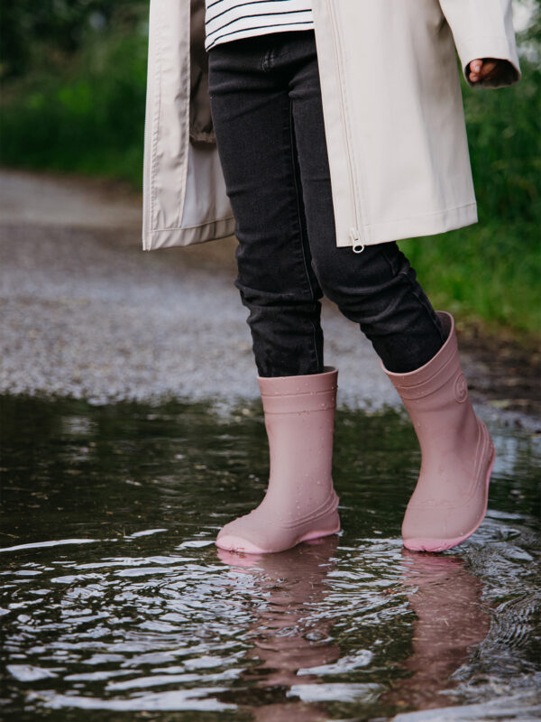 Kids Barefoot Rain Boots Be Lenka Pudds - Misty Pink - Image 4