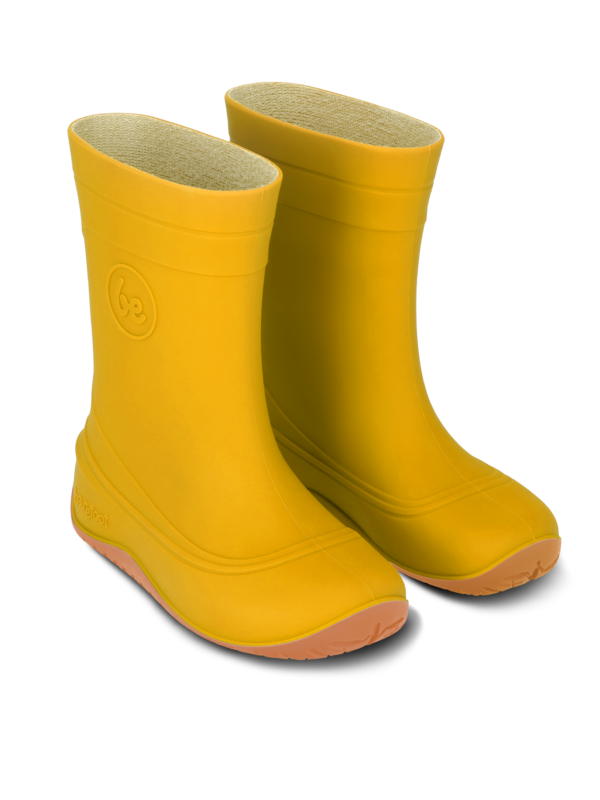 Kids Barefoot Rain Bootss Be Lenka Pudds - Yellow - Image 5
