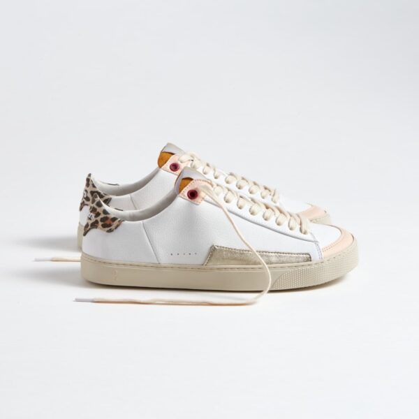 Barefoot Sneakers Fleeters Peach - Leopard (Basa Pėda Barefoot fizinė parduotuvė Vilnius)