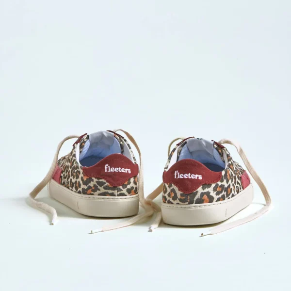 Barefoot Sneakers Fleeters Peach Leopard/Borgona (Basa Pėda Barefoot fizinė parduotuvė Vilnius) - Image 7