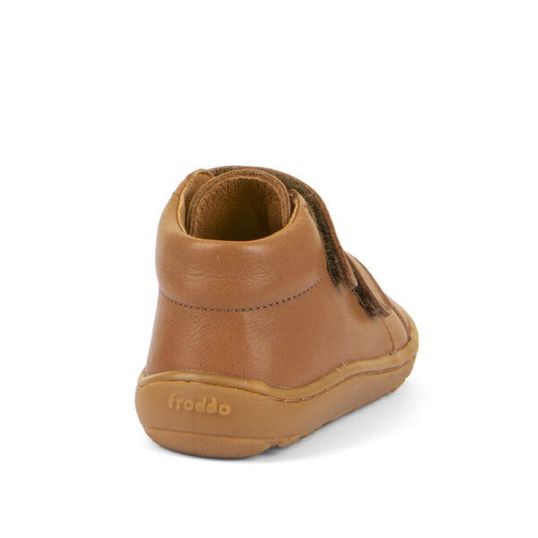 Basa Pėda Barefoot froddo first step rudos spalvos odiniai batai vaikams
