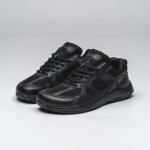 Ohne Project Sneaker Retro Run Triple Black Basa Pėda veganiški batai iš Ispanijos
