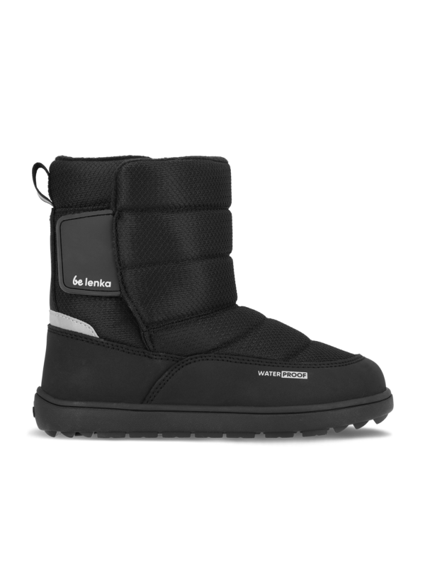 Kid's barefoot snow boots Be Lenka Ailo Junior - All Black