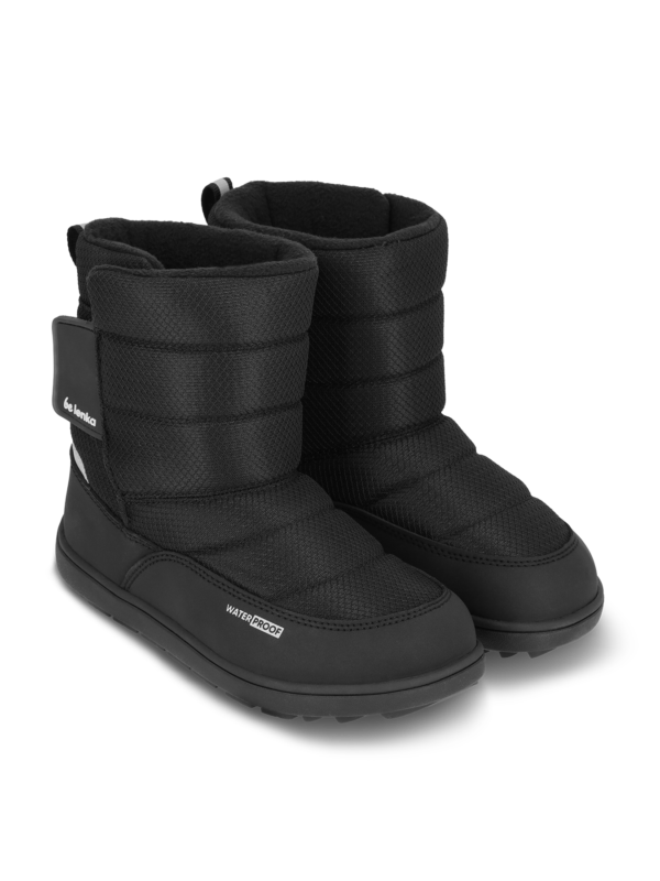 Kid's barefoot snow boots Be Lenka Ailo Junior - All Black - Image 4