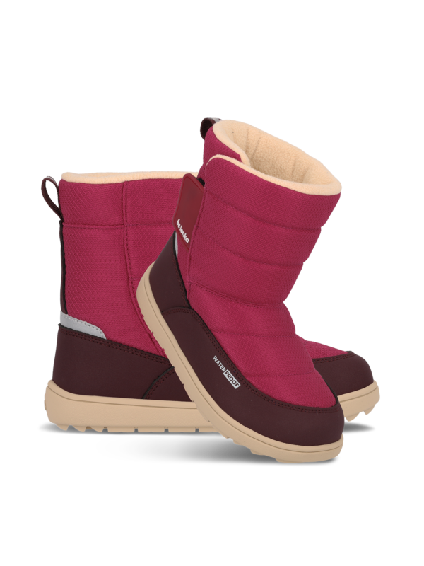 Kid's barefoot snow boots Be Lenka Ailo Junior - Berry - Image 2