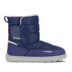 Kid's barefoot snow boots Be Lenka Ailo Junior - Dark Blue