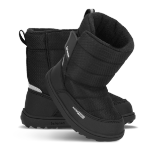 Kids barefoot snow boots Be Lenka Ailo Preschool - All Black