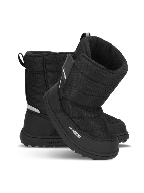 Kid's barefoot snow boots Be Lenka Ailo Preschool - All Black - Image 2