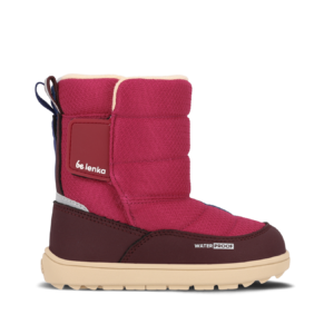 Kid's barefoot snow boots Be Lenka Ailo Preschool - Berry