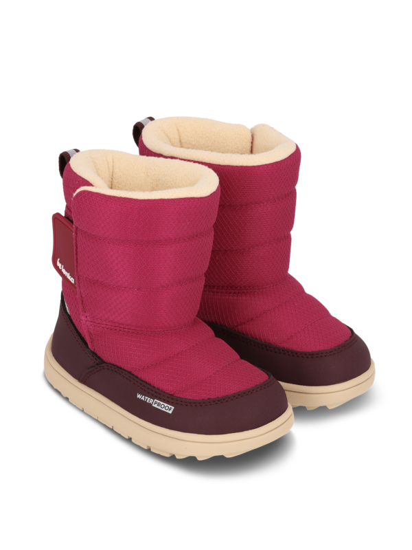 Kid's barefoot snow boots Be Lenka Ailo Preschool - Berry - Image 3