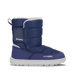Kid's barefoot snow boots Be Lenka Ailo Preschool - Dark Blue