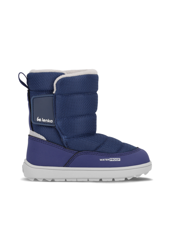 Kid's barefoot snow boots Be Lenka Ailo Preschool - Dark Blue