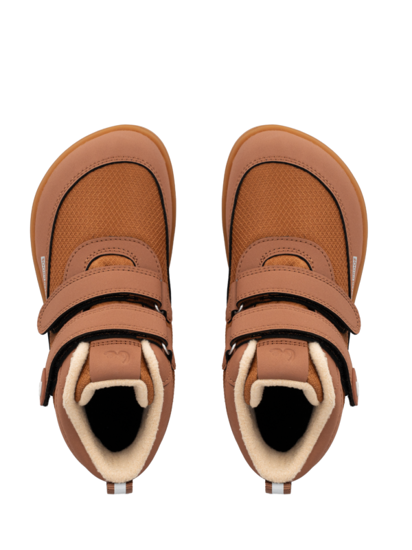 Kids winter barefoot boots Be Lenka Zippu Junior - All Brown - Image 4