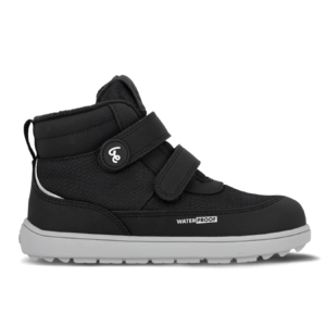 Kids winter barefoot batai Be Lenka Zippu Junior - Black & Grey