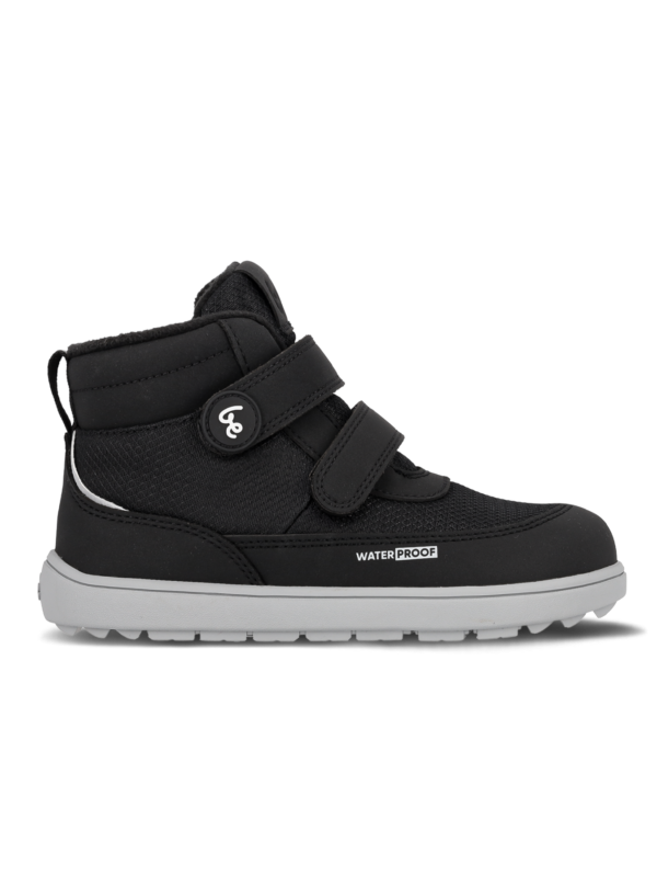 Kids winter barefoot batai Be Lenka Zippu Junior - Black & Grey