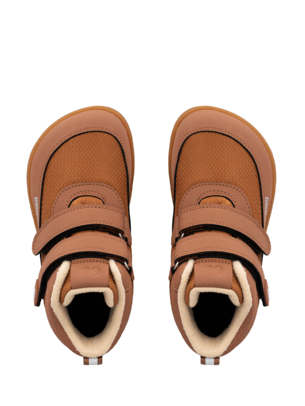Kids winter barefoot boots Be Lenka Zippu Kids - All Brown - Image 4