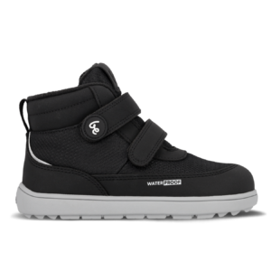 Kids winter barefoot boots Be Lenka Zippu Kids - Black & Grey (Basa Pėda Barefoot fizinė parduotuvė Kaunas)