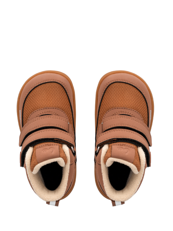 Kids winter barefoot boots Be Lenka Zippu Preschool - All Brown - Image 4