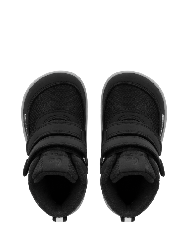 Kids winter barefoot boots Be Lenka Zippu Preschool - Black & Grey - Image 3