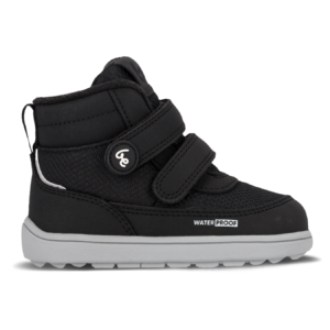 Kids winter barefoot boots Be Lenka Zippu Preschool - Black & Grey