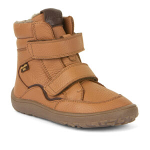 Basa Pėda Barefoot auliniai batai vaikams Froddo tex winter cognac