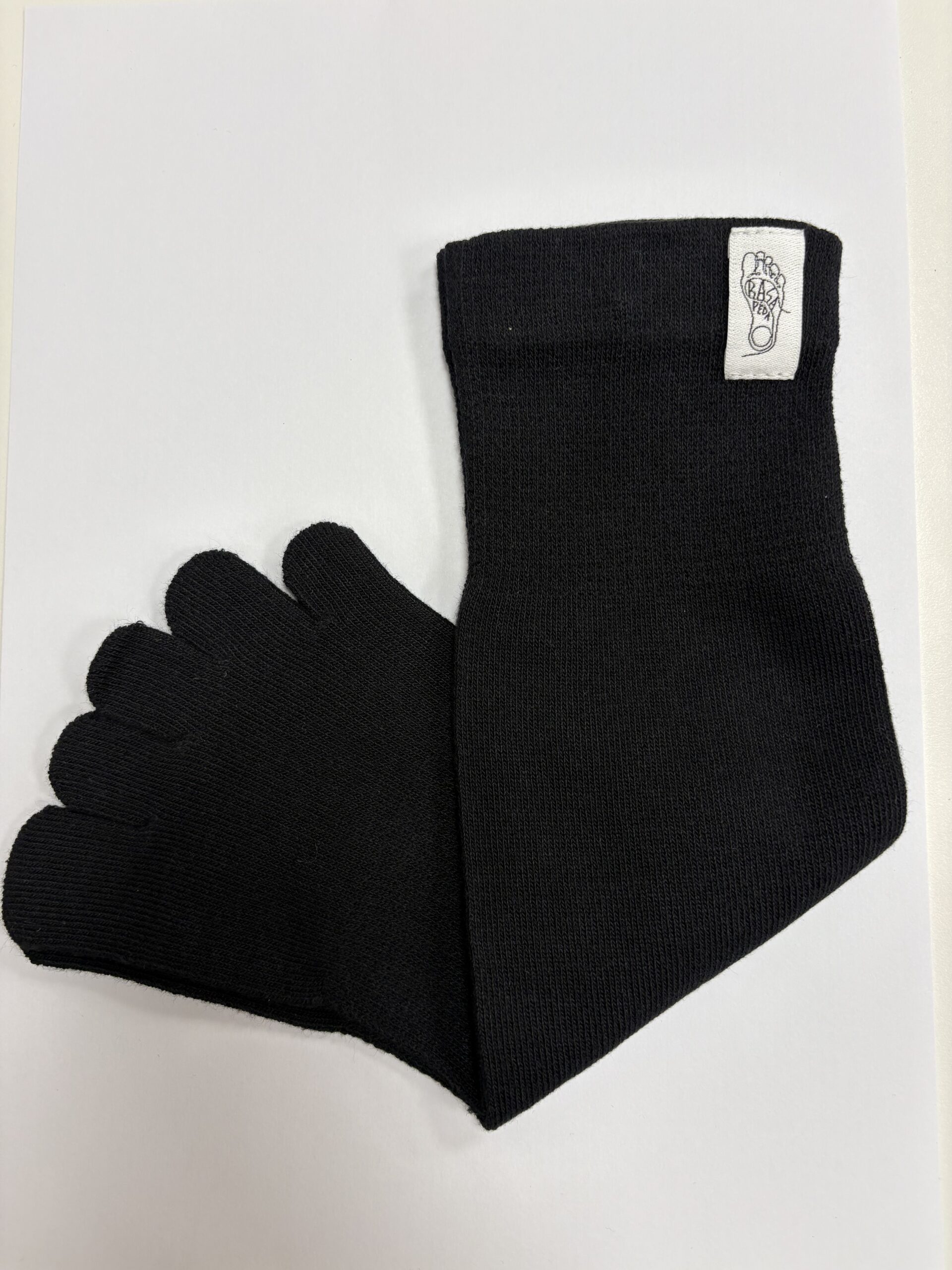 Basa Pėda Barefoot ilgos kojinės „Patogu” juoda (Basa Pėda Barefoot fizinė parduotuvė Kaunas)