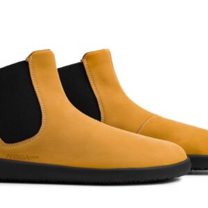 Ahinsa Shoes Barefoot Womens Chelsea 2.0 - Mustard