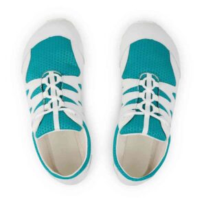 Ahinsa Shoes Chitra Trek and Trail barefoot white-blue sneakers