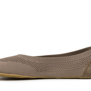 Ahinsa Shoes Barefoot Knit Ballet Flats Softy Beige