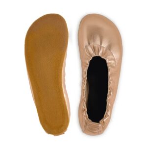 Ahinsa Shoes Womens barefoot ballet flats Chic Preciosa - rose gold