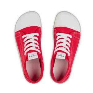 Ahinsa Shoes Hemp sneakers barefoot Street - red