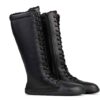 Ahinsa Shoes Barefoot Womens Jaya Tall Winter - Black