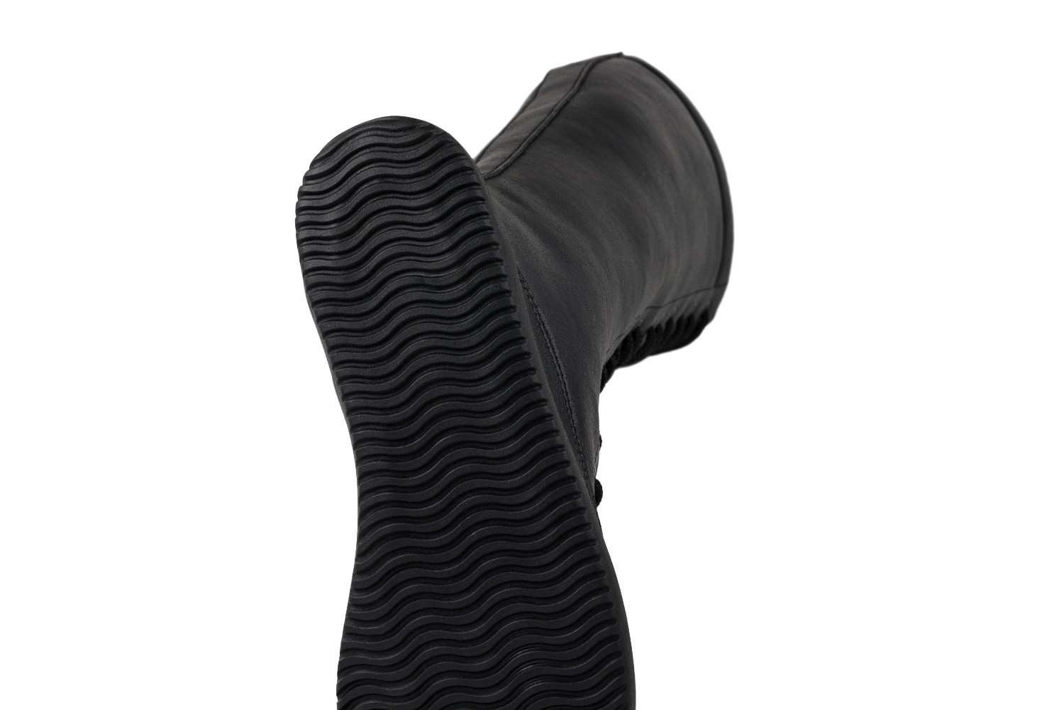 Ahinsa Shoes Barefoot Womens Jaya Tall Black