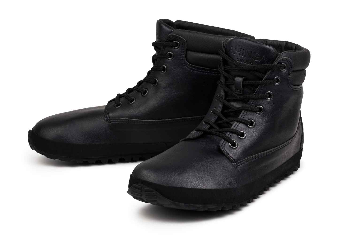 Ahinsa Shoes Shuma Fall/Winter barefoot Boots- Black