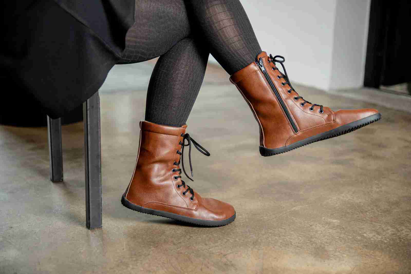 Basa Pėda Bareoot Ahunsa Auliniai batai su užtrauktuku