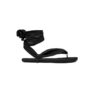 Ahinsa Ribbon ankle tie sandalai juodi