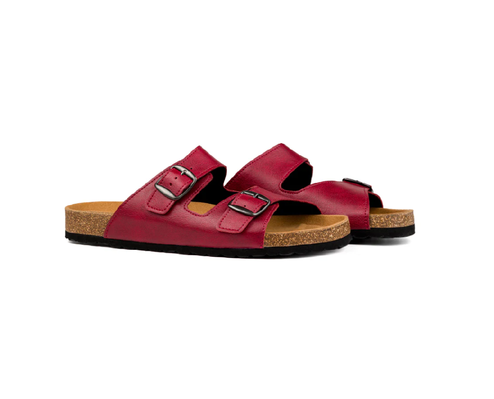 Ahinsa red sandals