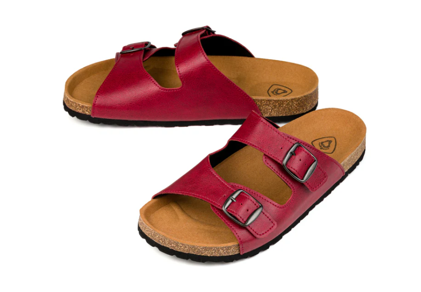 Ahinsa Shoes Comfort sandals burgundy - Image 2