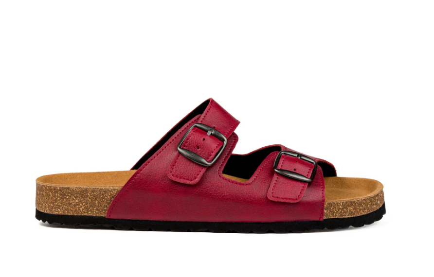 Ahinsa sandals vyšniniai iš šono